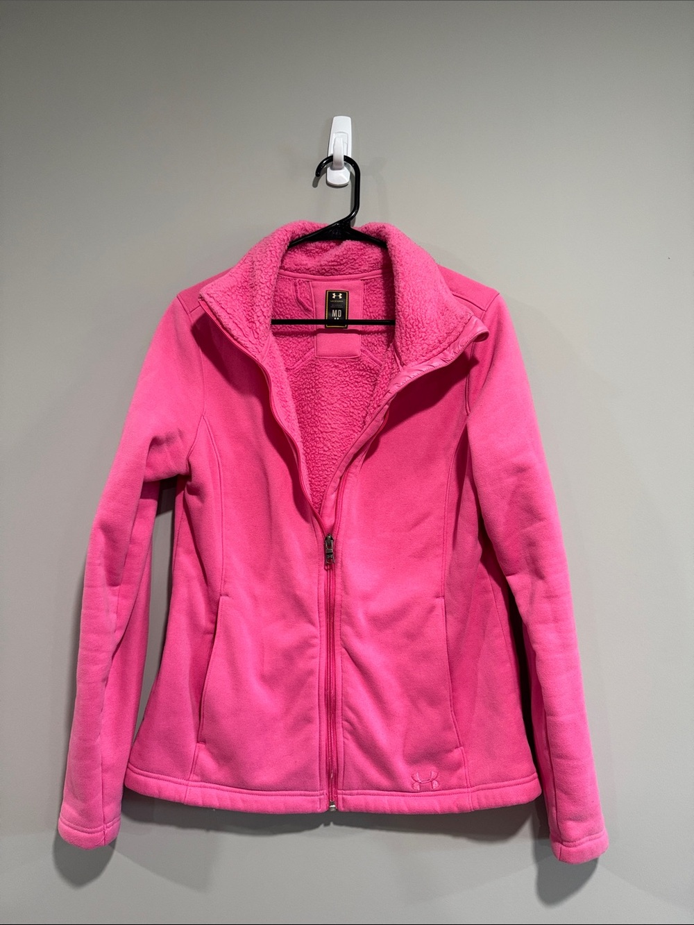 Under Armour Hot Pink Sherpa-Lined Full Zip Jacket